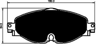 Porterfield Brake Pads for 2018 VOLKSWAGEN GOLF - exc 276mm Front Discs