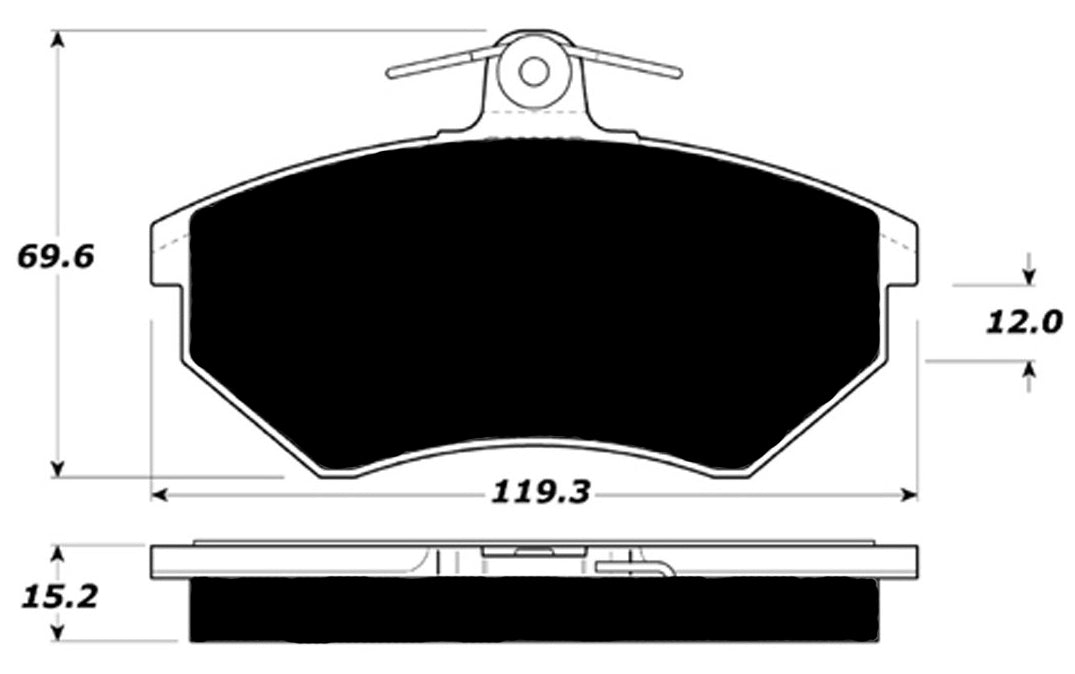 Porterfield Brake Pads for 1997 VOLKSWAGEN GOLF USA Model R/Drum