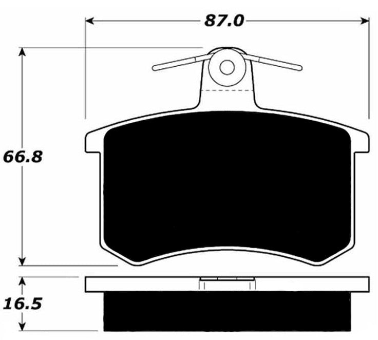 Porterfield Brake Pads for 1991 AUDI 200 Turbo Girling Caliper