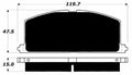 Porterfield Brake Pads for 1988 TOYOTA COROLLA FX