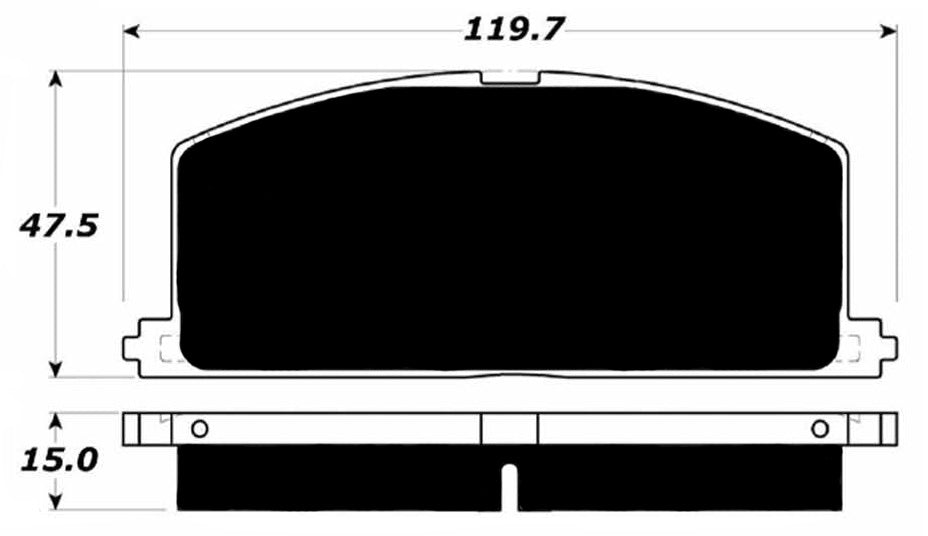 Porterfield Brake Pads for 1987 TOYOTA COROLLA FX-16 GT-S