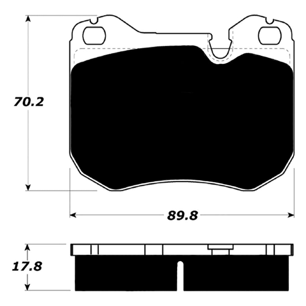 Porterfield Brake Pads for 1986 MERCEDES-BENZ 560 SL