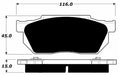 Porterfield Brake Pads for 1988 HONDA CRX HF