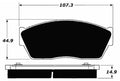 Porterfield Brake Pads for 1984 HONDA CIVIC 1300