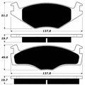 Porterfield Brake Pads for 1990 VOLKSWAGEN JETTA Diesel
