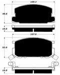 Porterfield Brake Pads for 1985 TOYOTA COROLLA Coupe