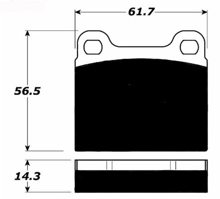 Porterfield Brake Pads for 1971 PORSCHE 914/6