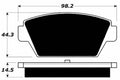 Porterfield Brake Pads for 1994 MITSUBISHI Eclipse 2WD Turbo D22A Model
