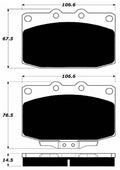 Porterfield Brake Pads for 1990 MAZDA RX 7 w/Vented Rear Disc