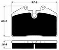 Porterfield Brake Pads for 1994 FERRARI F355 GTS