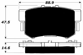 Porterfield Brake Pads for 1993 HONDA PRELUDE SE