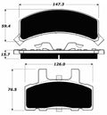 Porterfield Brake Pads for 1990 GMC C1500 2WD Std Cab HD Ch