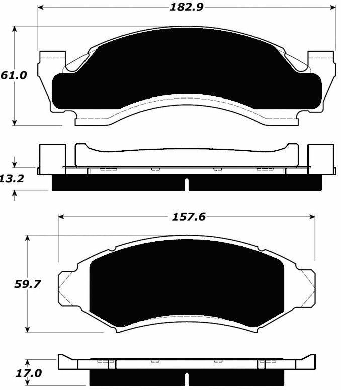 Porterfield Brake Pads for 1993 FORD F150 2WD