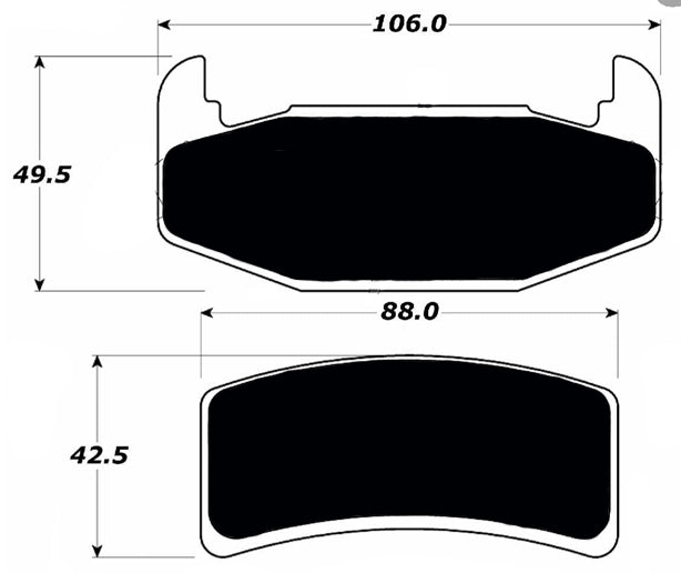 Porterfield Brake Pads for 1994 CHEVROLET LUMINA R/Disc