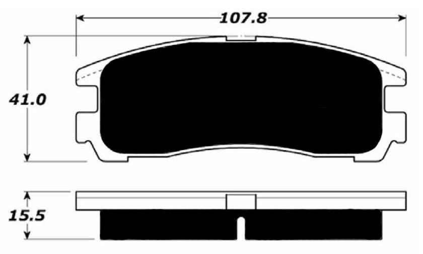 Porterfield Brake Pads for 1999 MITSUBISHI Eclipse