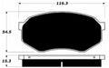 Porterfield Brake Pads for 1989 MAZDA 929