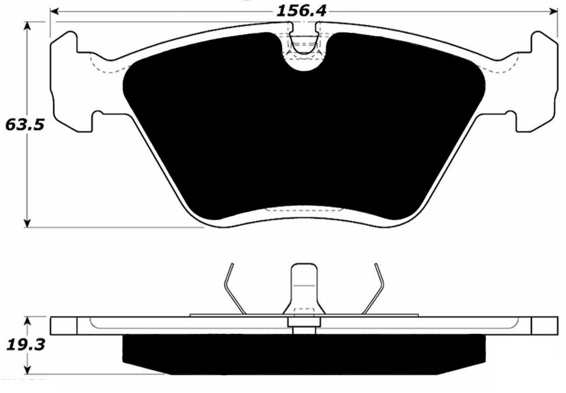Porterfield Brake Pads for 1996 BMW M3
