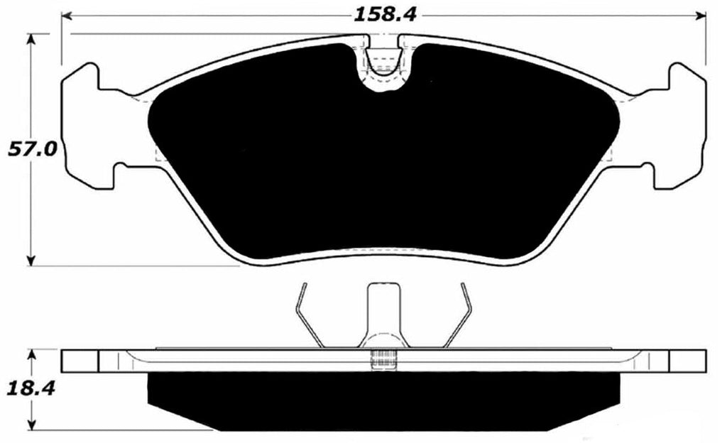 Porterfield Brake Pads for 1980 BMW 533i