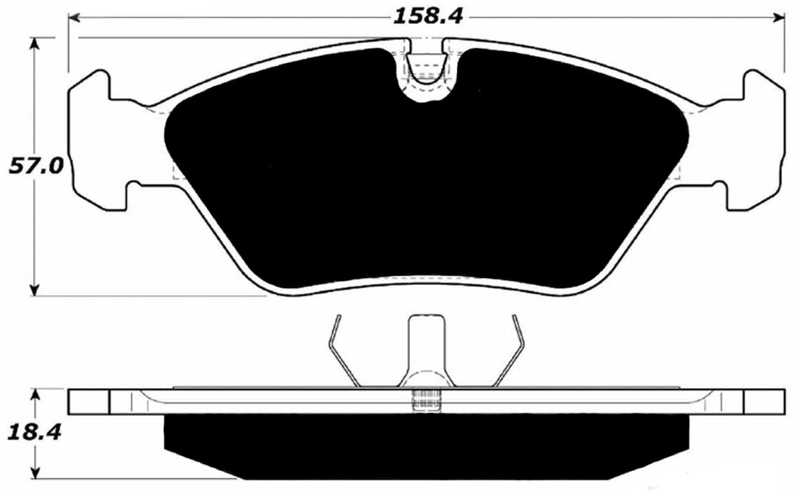 Porterfield Brake Pads for 1984 BMW 533i