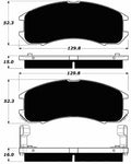 Porterfield Brake Pads for 1988 MAZDA MX-6 w/Rear Drums