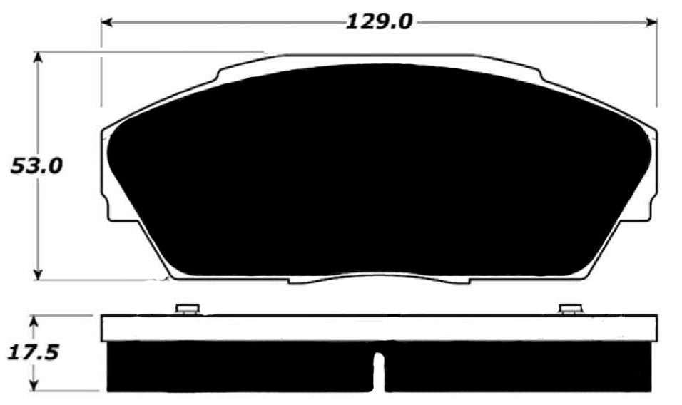Porterfield Brake Pads for 1990 HONDA CIVIC Sedan EX