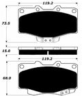 Porterfield Brake Pads for 1988 TOYOTA 4RUNNER V6