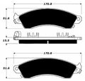 Porterfield Brake Pads for 1996 FORD MUSTANG Cobra