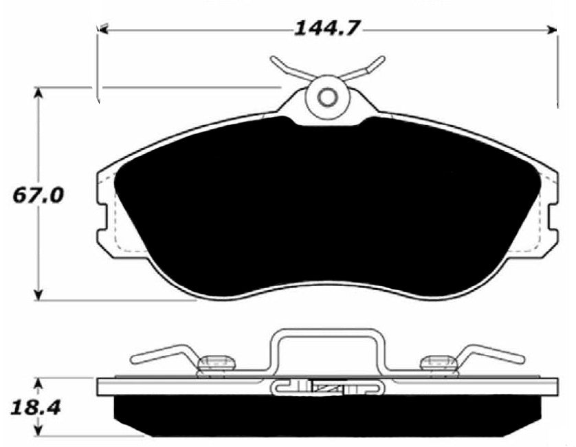 Porterfield Brake Pads for 1986 AUDI 5000 CS Turbo Quattro Wagon
