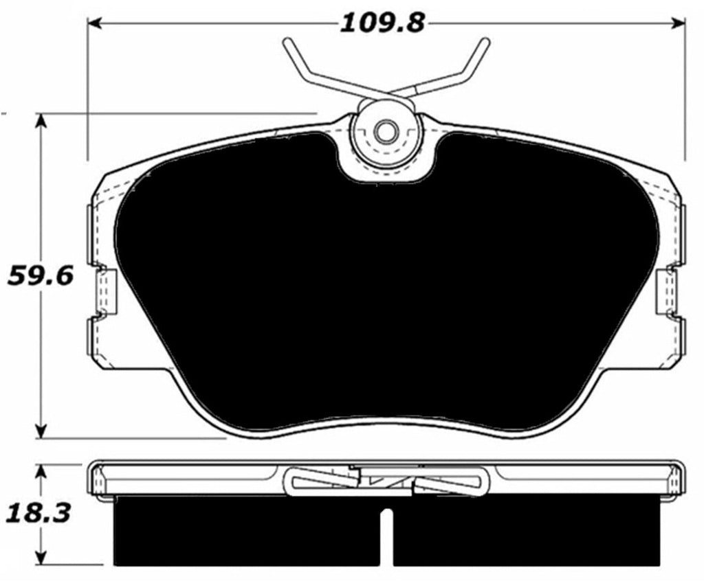 Porterfield Brake Pads for 1988 MERCEDES-BENZ 300CE