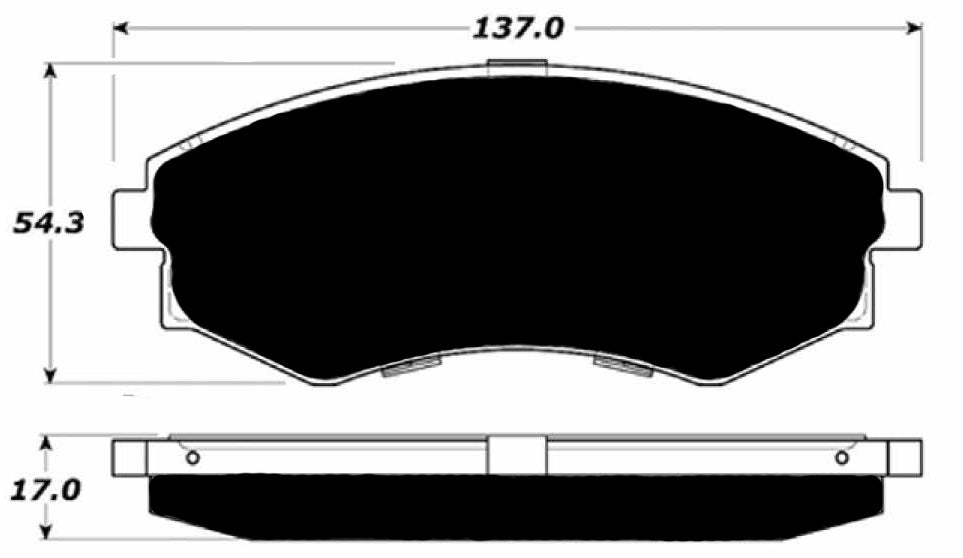 Porterfield Brake Pads for 1996 HYUNDAI ELANTRA R/Disc