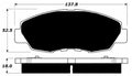 Porterfield Brake Pads for 1993 HONDA ACCORD Sedan - Akebono Front Caliper R/Drum