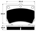 Porterfield Brake Pads for 1997 MAZDA PROTEGE SOHC eng