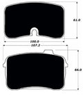 Porterfield Brake Pads for 1994 AUDI V8 Quattro ATE F/Caliper