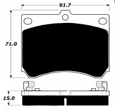 Porterfield Brake Pads for 1991 FORD ESCORT DOHC 1.8L F/Cal. Cast 22-14