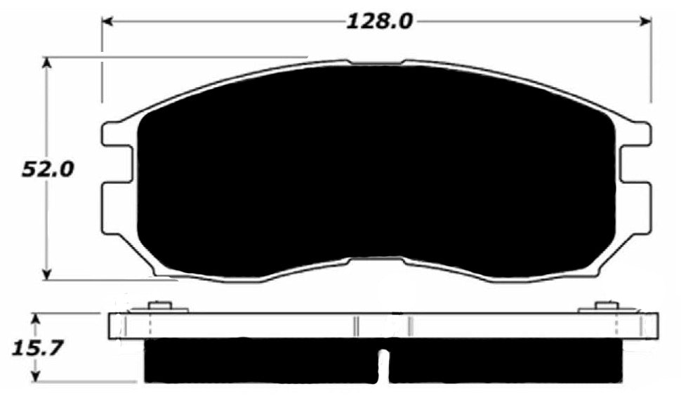 Porterfield Brake Pads for 1994 MITSUBISHI Expo 5 Door