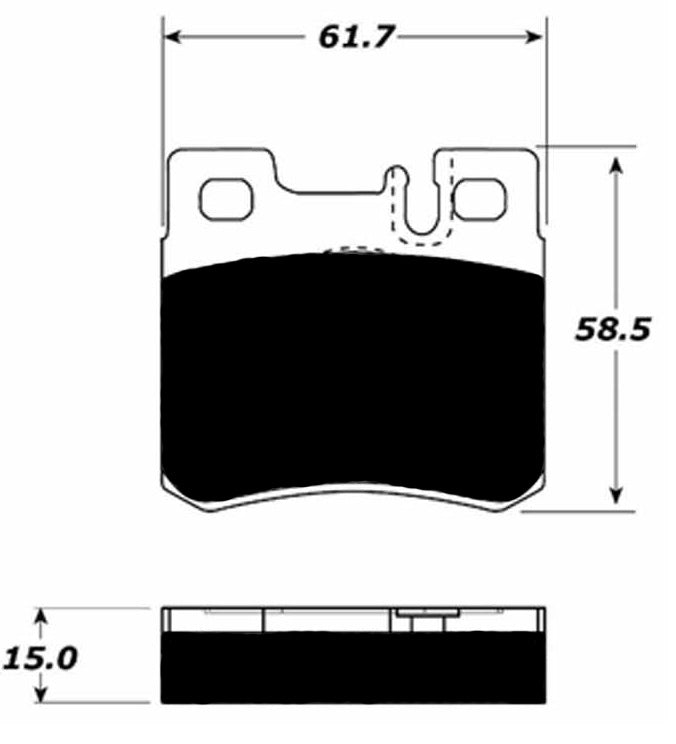 Porterfield Brake Pads for 1992 MERCEDES-BENZ 300SL