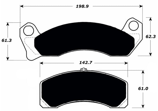 Porterfield Brake Pads for 1994 LINCOLN TOWN CAR Limo, R/Drum Brakes