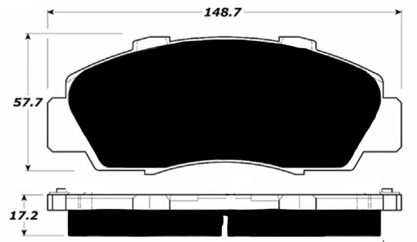 Porterfield Brake Pads for 1995 HONDA ODYSSEY