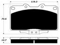 Porterfield Brake Pads for 1998 MITSUBISHI 3000 GT-VR4