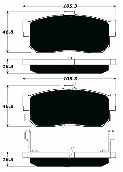 Porterfield Brake Pads for 1995 NISSAN MAXIMA