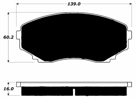 Porterfield Brake Pads for 2000 MAZDA MPV