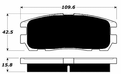 Porterfield Brake Pads for 1999 ACURA SLX