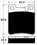 Porterfield Brake Pads for 2007 MERCEDES-BENZ C55 AMG