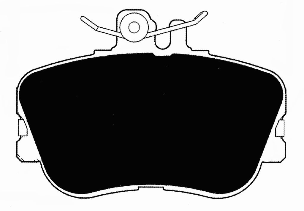 Porterfield Brake Pads for 1995 MERCEDES-BENZ C280 2 Pin Pad R/Cal. w/o ASR