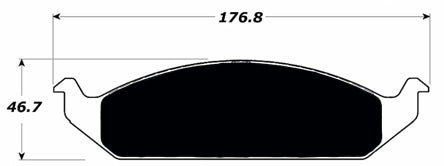 Porterfield Brake Pads for 2000 DODGE STRATUS Sedan w/Rear Drums