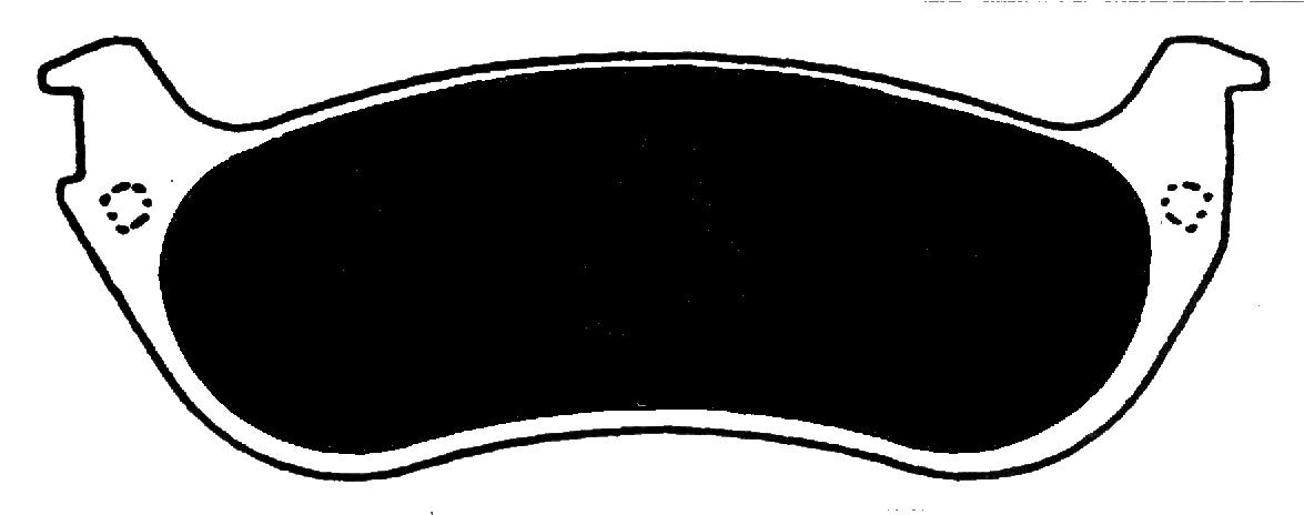 Porterfield Brake Pads for 2001 MERCURY GRAND MARQUIS - w/ Phenolic Pist