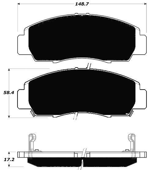 Porterfield Brake Pads for 2004 ACURA TL
