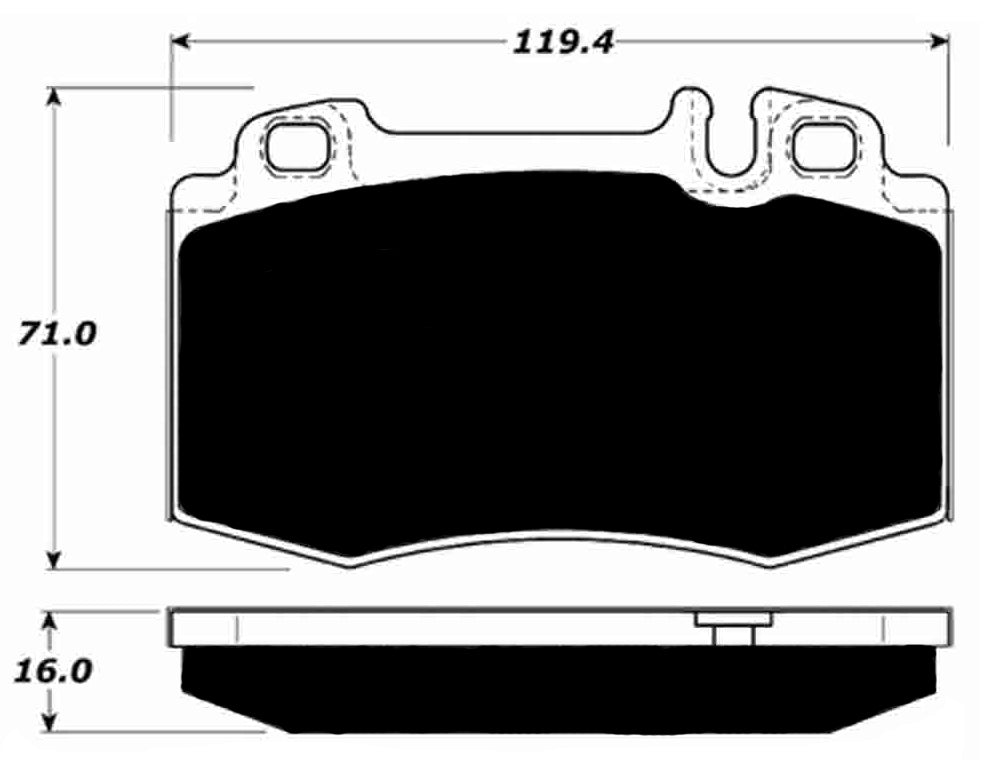 Porterfield Brake Pads for 2004 MERCEDES-BENZ S500