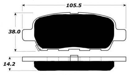 Porterfield Brake Pads for 2007 INFINITI FX45