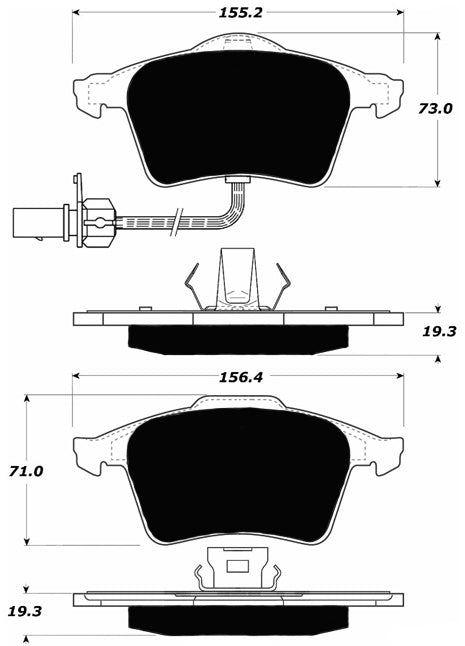 Porterfield Brake Pads for 2006 AUDI A6 Quattro - 3.2L